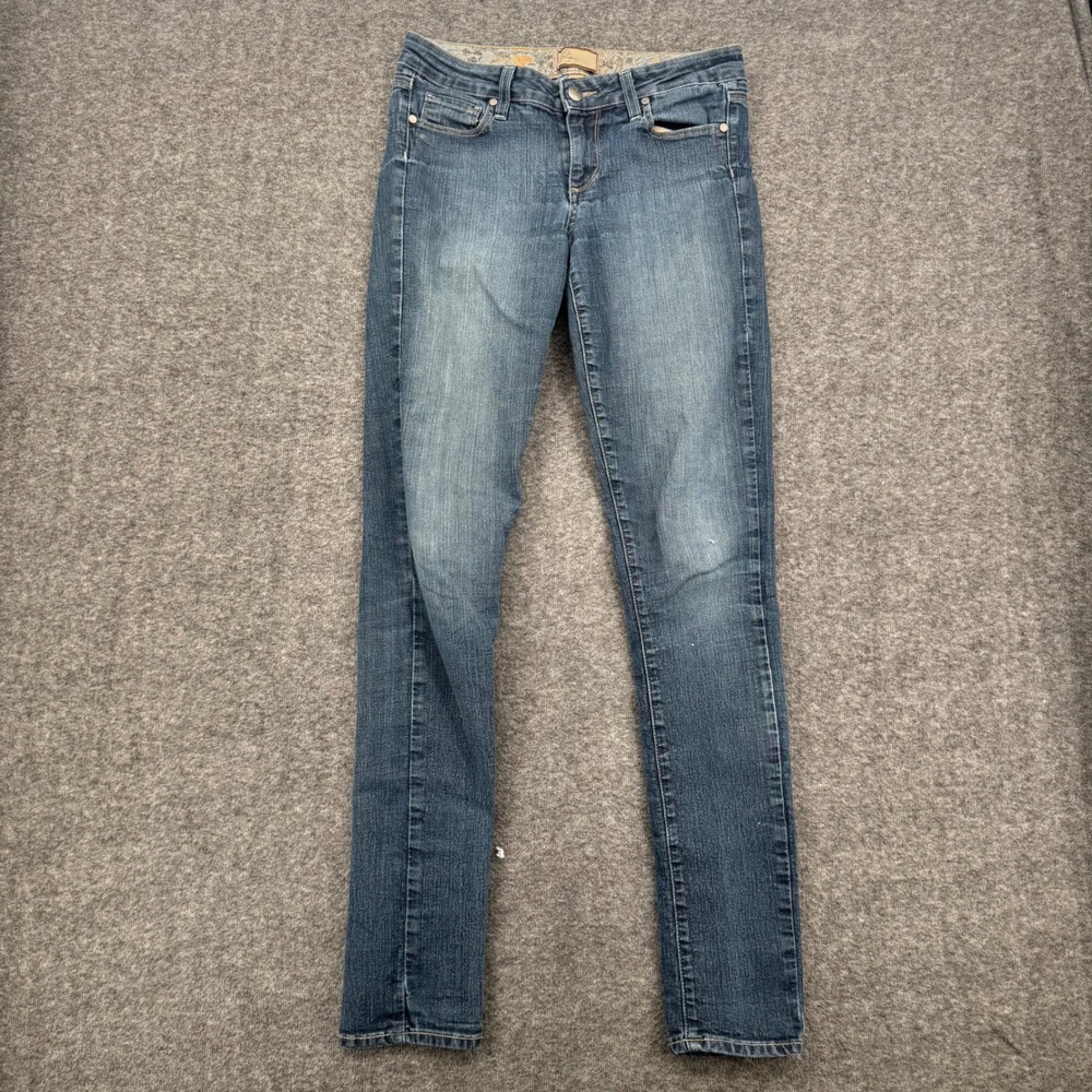 Paige Peg Skinny Jeans Womens 28 Medium Wash Denim Stretch Slim Fit Made in USA